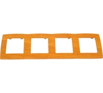 Рамка ЭРА 12500407 на 4 поста, ольха Б0014777