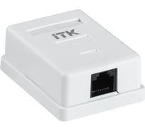 Информационная настенная розетка ITK RJ45 кат. 6 UTP 1-порт CS2-1C06U-12