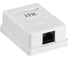 Информационная настенная розетка ITK RJ45 кат. 6 UTP 1-порт CS2-1C06U-12 1