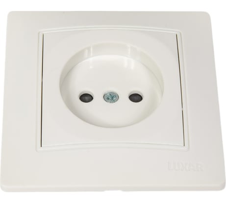 Розетка LUXAR Novo с/у без з/к белая, 250В 16А 4606400420163