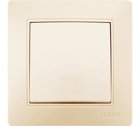 Выключатель LUXAR Novo с/у 1-клавиша кремовый, 250В 10А 4606400420217
