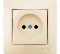 Розетка LUXAR Novo с/у без з/к кремовая, 250В 16А 4606400420255