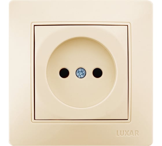 Розетка LUXAR Novo с/у без з/к кремовая, 250В 16А 4606400420255 1
