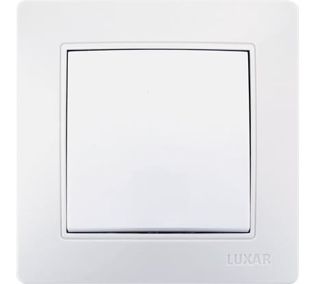 Выключатель LUXAR Novo с/у 1-клавиша белый, 250В 10А 4606400420125