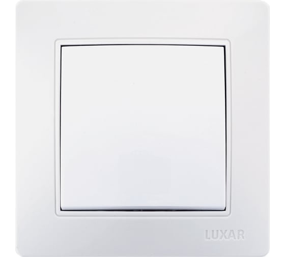 Выключатель LUXAR Novo с/у 1-клавиша белый, 250В 10А 4606400420125 1