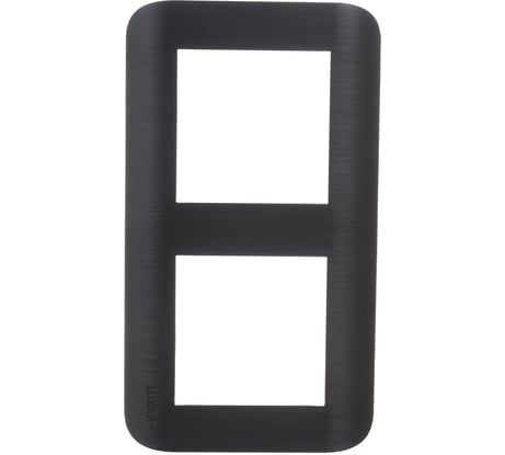 Горизонтальная рамка LUXAR Deco на 2 поста венге рифленая 4606400620686