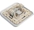 Телефонная розетка LUXAR Deco с/у RJ-11 серебро с рифленой рамкой 4606400620433 4