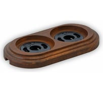 Двойная рамка Retrika, ретро американский орех, серия Овал RD-02024