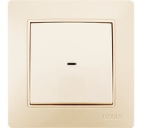 Выключатель LUXAR Novo с/у 1 клавиша, с подсветкой, кремовый, 250В 10А 4606400420231