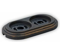 Двойная рамка Retrika, ретро состаренный черный, серия Овал RD-02025