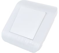 Выключатель LUXAR Deco с/у 1 клавиша, белый с рифленой рамкой, 250В 10А 4606400620174