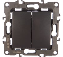 Двойной выключатель ЭРА 12100412 10АХ250В, IP20, без монтажных лапок Б0019311