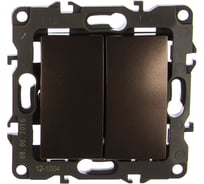 Двойной выключатель ЭРА 12100413 10АХ250В, IP20, без монтажных лапок Б0019312