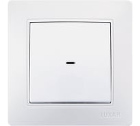 Выключатель LUXAR Novo с/у 1 клавиша, с подсветкой белый, 250В 10А 4606400420149