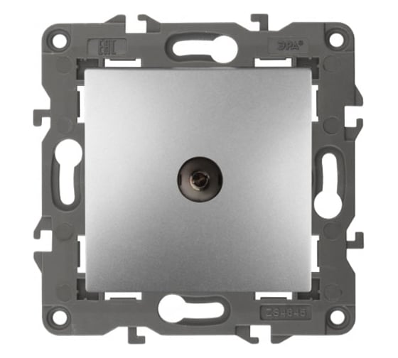 Розетка TV ЭРА 14310203 проходная, IP20, Elegance, алюминий Б0034298 1