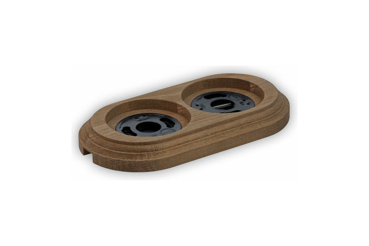 Двойная рамка Retrika, ретро старое дерево, серия Овал RD-02021 ...