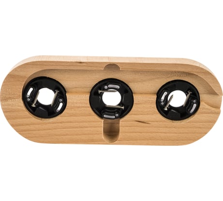 Тройная рамка Retrika, ретро натуральное дерево, на бревно RD-03220