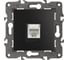 Розетка ЭРА 14-3107-05 RJ45, IP20, антрацит Б0034306 1