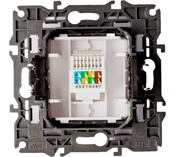 Розетка ЭРА 14310701 RJ45, IP20, белый Б0034302