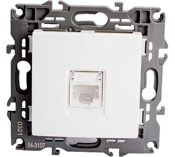 Розетка ЭРА 14310701 RJ45, IP20, белый Б0034302