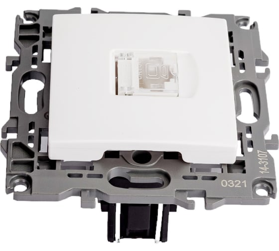Розетка ЭРА 14310701 RJ45, IP20, белый Б0034302