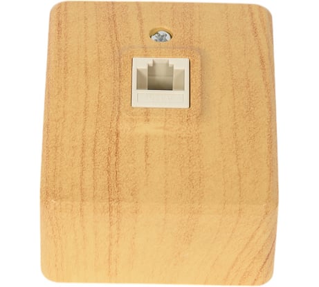 Информационная розетка ЭРА 11320311 Эксперт, RJ45, ОУ, IP20, сосна Б0020732