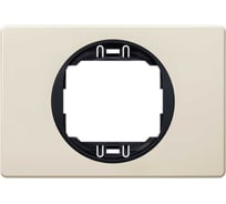 1-местная рамка Aling-Conel EON 80x120 мм, кремовая с черной вставкой E6803.9E