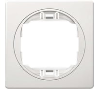 1-местная рамка Aling-Conel EON 80x80 мм, белая с белой вставкой E6801.00