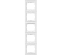 Рамка 5-кратная Aling-conel PRESTIGE вертикальная, белая 6715.00 113121
