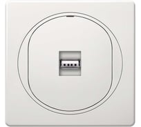 Розетка USB Aling-Conel EON тип А, с Keystone модулем, белая E6162.00