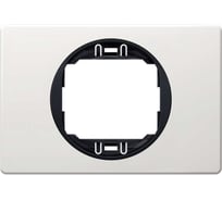 1-местная рамка Aling-Conel EON 80x120 мм, белая с черной вставкой E6803.0E