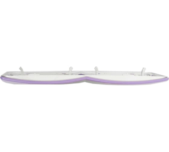 2-местная горизонтальная рамка Aling-Conel EON лаванда с белой вставкой E6701.V0