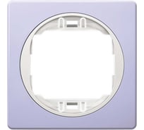 1-местная рамка Aling-Conel EON 80x80 мм, лаванда с белой вставкой E6801.V0