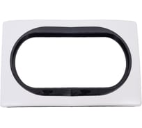 Рамка для двойной розетки Aling-Conel EON белая с черной вставкой E6805.0E