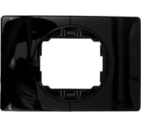 1-местная рамка Aling-Conel EON 80x120 мм, черная с черной вставкой E6803.EE