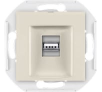 Розетка USB Aling-Conel PRESTIGE тип А, с Keystone модулем, механизм, кремовая 60162.9
