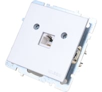 Телефонная розетка Nilson Selene CAT 3 серебро 23131062