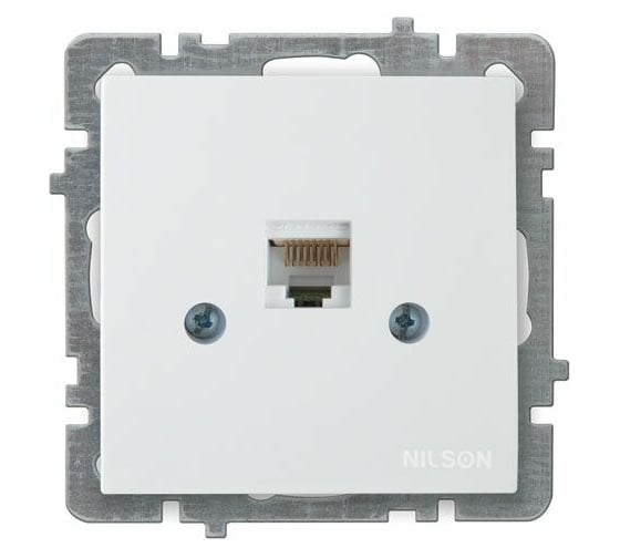 Компьютерная розетка Nilson Selene CAT 5 белый 23111044