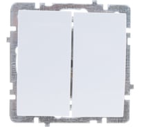 Выключатель Nilson Selene 2 клавишный белый 23111003