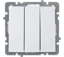 Выключатель Nilson Selene 3 клавишный белый 23111066