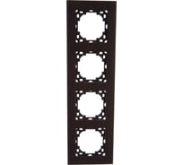 Рамка Nilson Selene 4-ая дерево венге 23WE0094