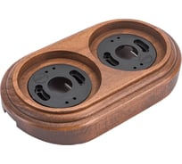 Двойная рамка Retrika, ретро американский орех, на бревно RD-02224