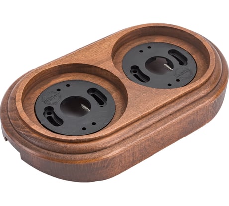 Двойная рамка Retrika, ретро американский орех, на бревно RD-02224