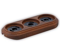 Тройная рамка Retrika, ретро американский орех, на бревно RD-03224