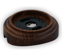 Одинарная рамка Retrika, ретро темный дуб, лак на бревно RD-01223