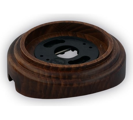 Одинарная рамка Retrika, ретро темный дуб, лак на бревно RD-01223