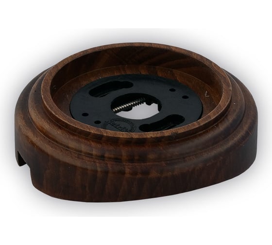 Одинарная рамка Retrika, ретро темный дуб, лак на бревно RD-01223 1