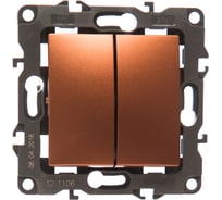 Переключатель двойной ЭРА 12-1106-14 10АХ250В, IP20, 2, медь Б0019297
