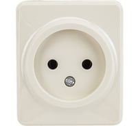 Розетка ЭРА 11-2201-02 2P, 16A-250В, IP20, ОУ, Эксперт, слоновая кость Б0031552