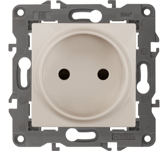Розетка ЭРА 14210502 2P, 16A-250В, IP20, Elegance, слоновая кость Б0034285